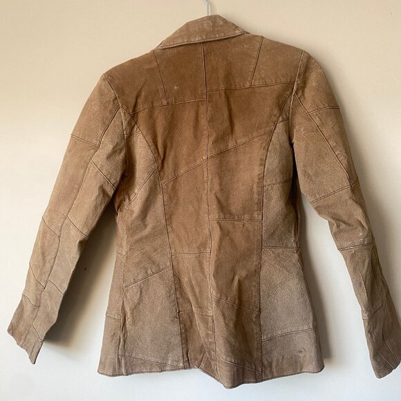 Jennyfer Women's Brown Leather Jacket - Picture 3 of 3